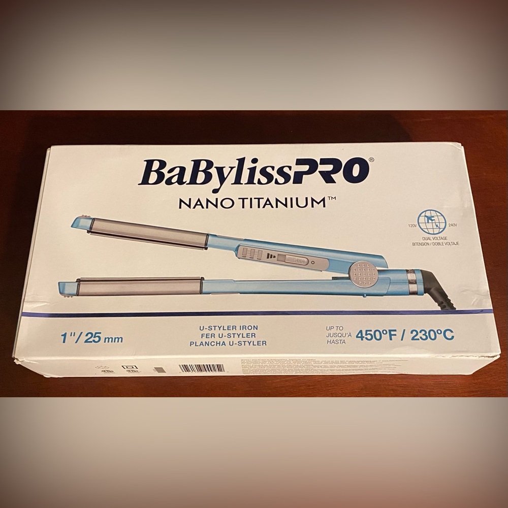 BaBylissPRO Nano Titanium U-Styler - Light Blue - Picture 2 of 12